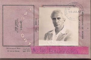 Velikovsky passport 1947