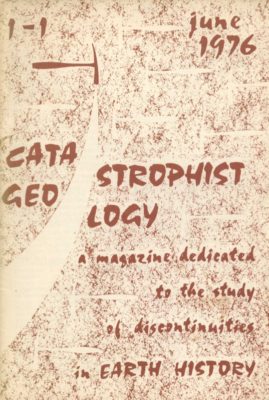 Catastrophist Geology Vol.1 No.1 cover