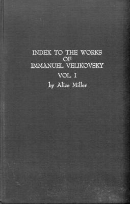 Index to the Works of Immanuel Velikovsky, cover