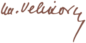 Velikovsky's signature