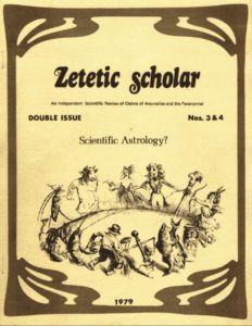 Zetetic Scholar cover